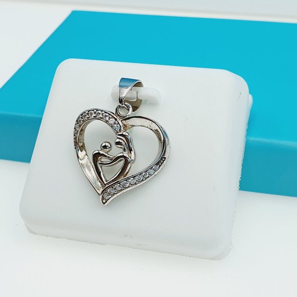 "925 Sterling Silver CZ Beautiful Pendant for Women, 1USPAR4020 - Picture 4 of 10